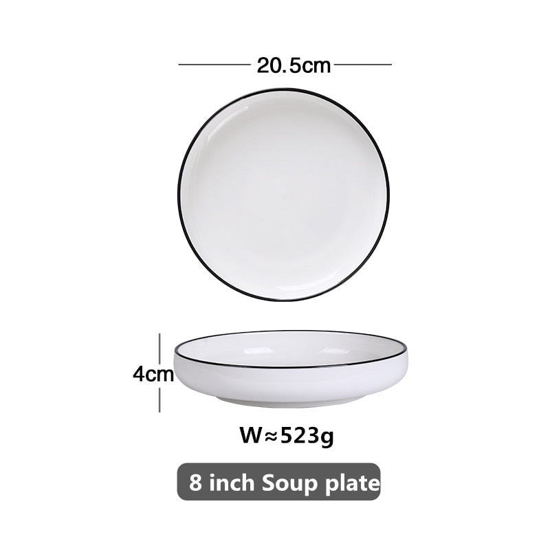 Lina Classic Ceramic Dish Set