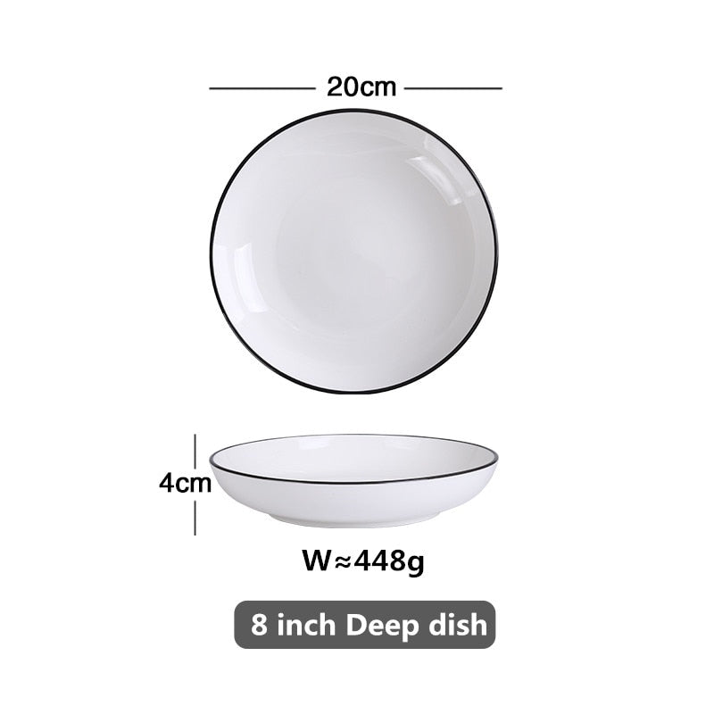 Lina Classic Ceramic Dish Set