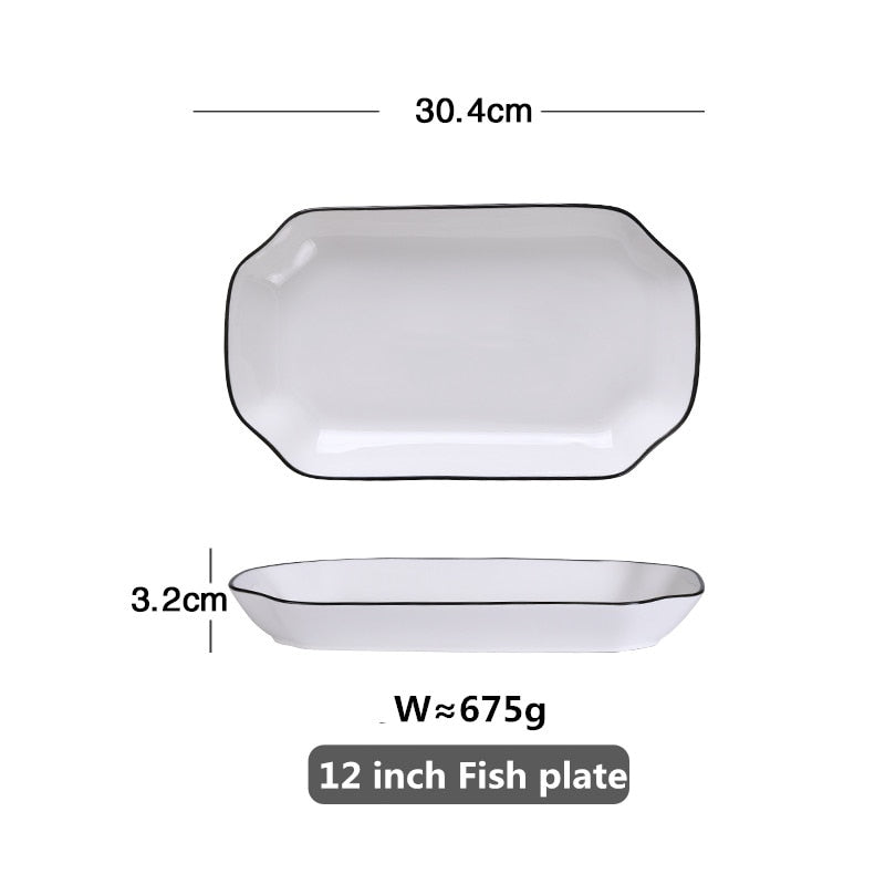 Lina Classic Ceramic Dish Set
