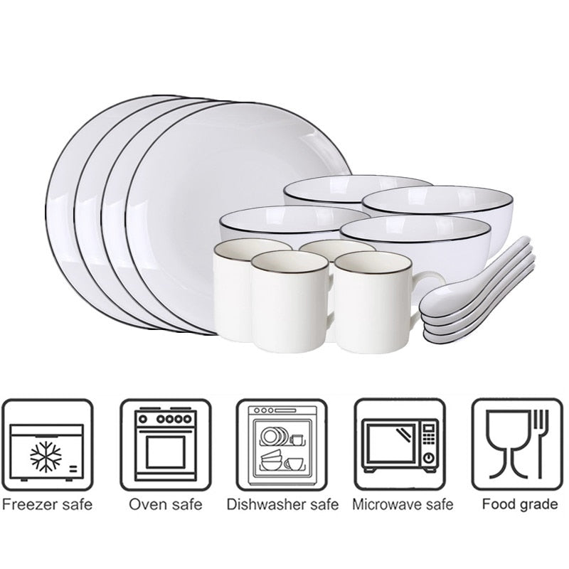 Lina Classic Ceramic Dish Set